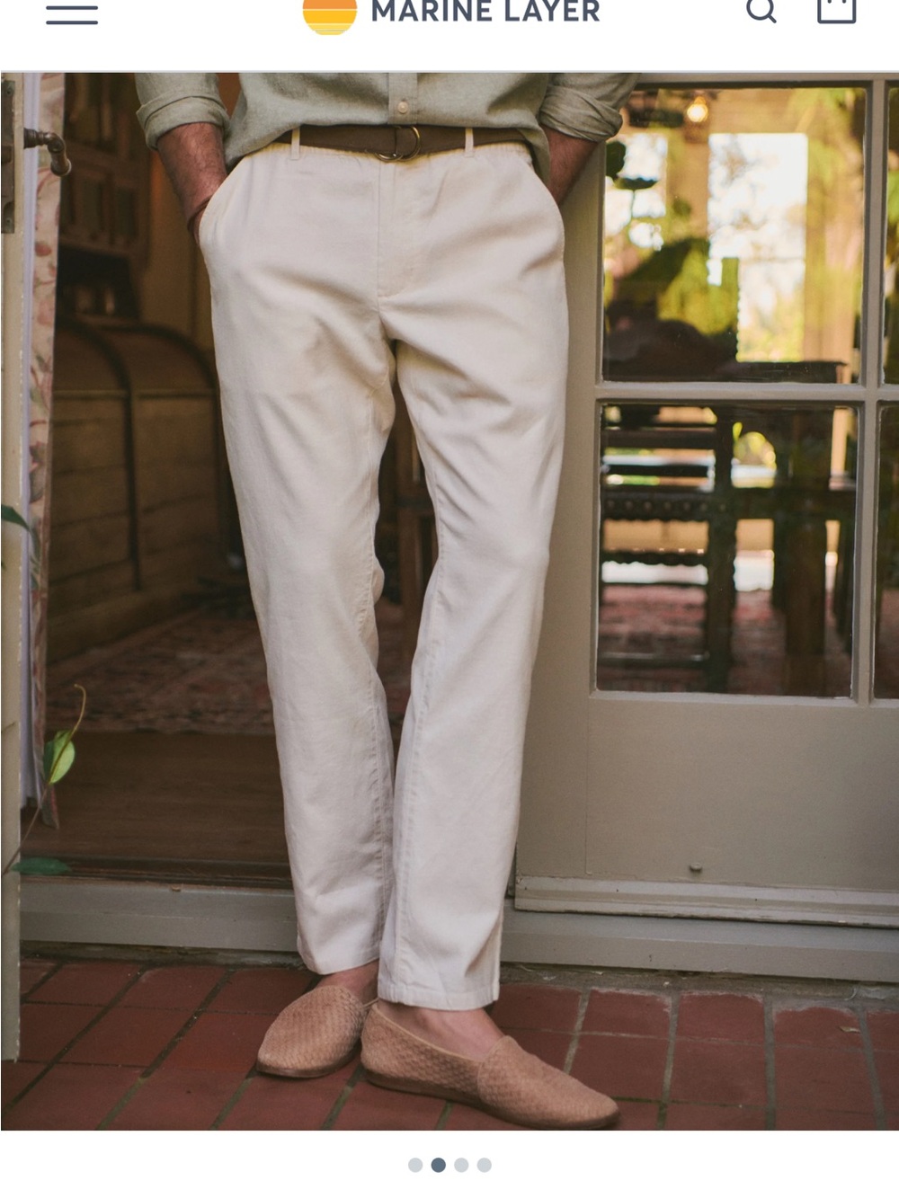 Marine Layer Saturday Hemp Chinos-Size Extra Large